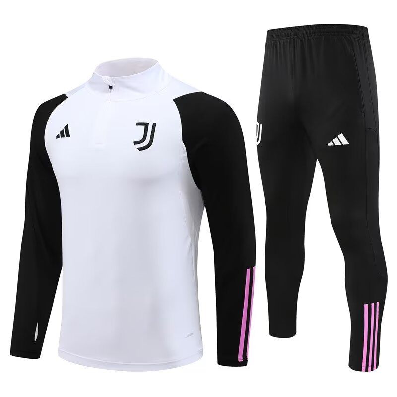 AAA Quality Juventus 23/24 Tracksuit - Black/White/Pink